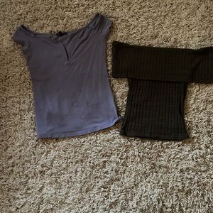 2 Small Express Off the Shoulder Tops